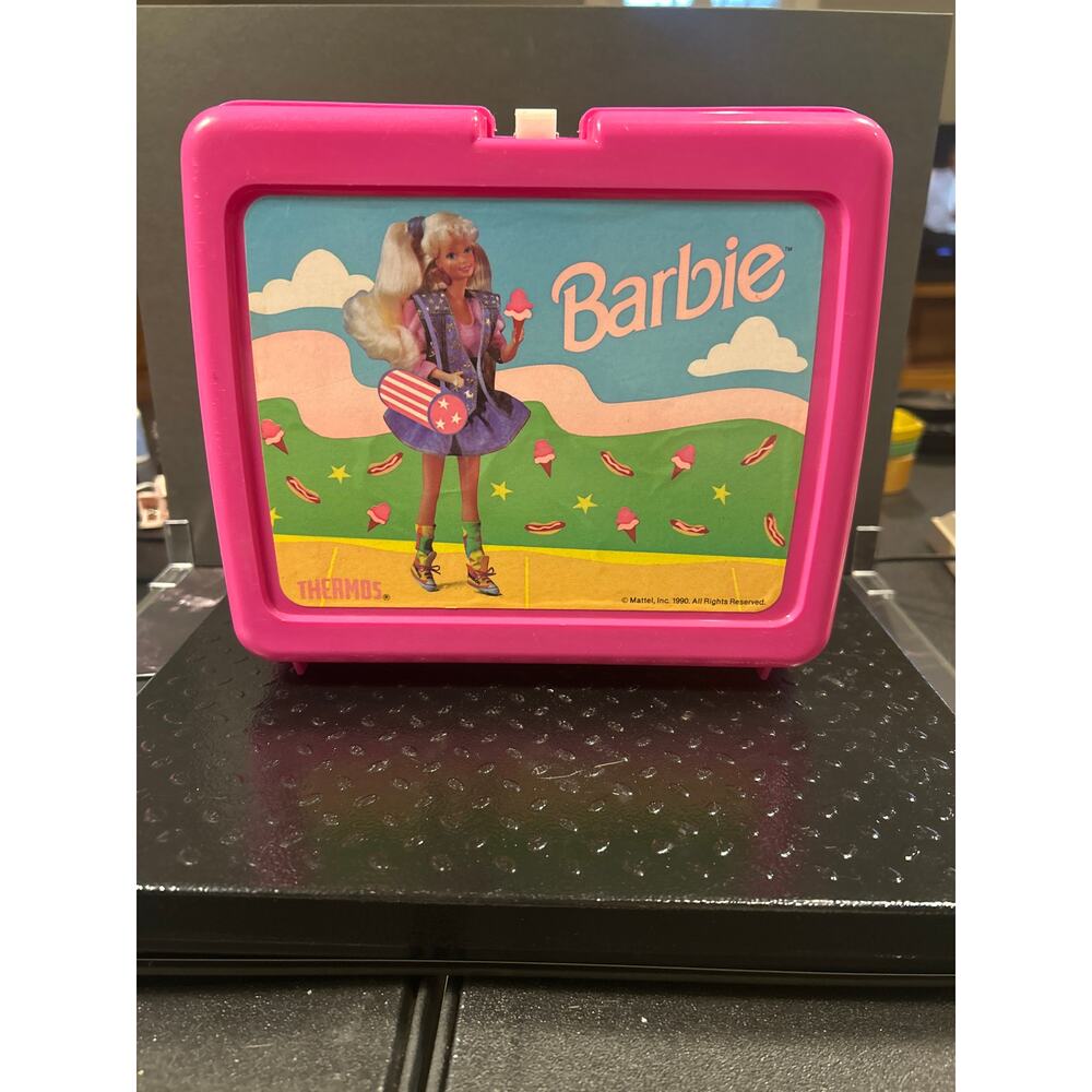 1990 Mattel Barbie Lunchbox - Thermos